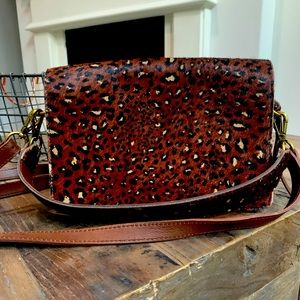 Madewell Convertible Crossbody Leopard Calf Hair